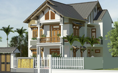 Mẫu nhà 2 tầng mái thái  – Mẫu nhà phố mơ ước của mọi thời đại